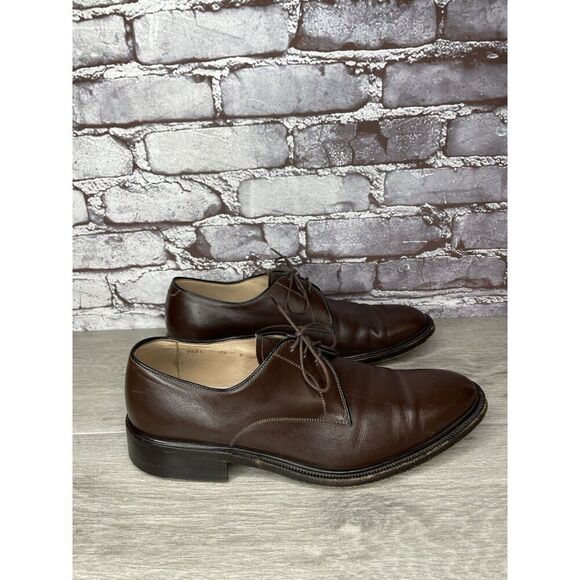 G.M. Endless 9502 Brown Leather Derby Oxfords Lace Up Dress Shoes Men 9M US/42EU main image 6